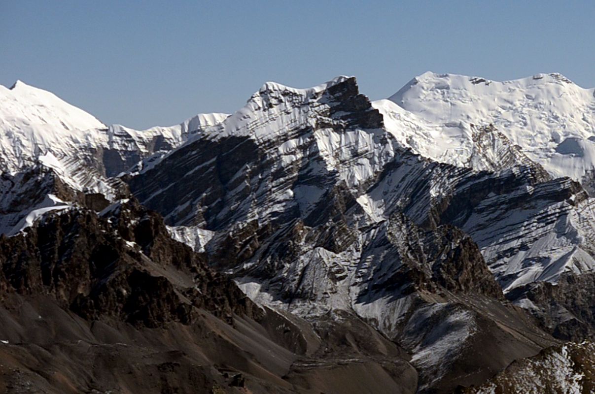 19B Pokarkang Close Up From Chulu Far East Summit Panorama 